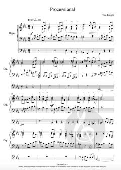 Short Organ Pieces 3 von Tim Knight 