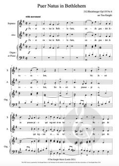 Puer Natus in Bethlehem von Josef Gabriel Rheinberger 