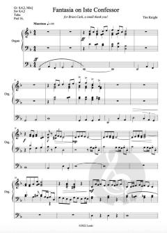 Fantasia on Iste Confessor von Tim Knight 