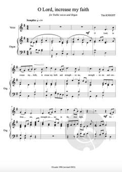 O Lord increase my faith von Tim Knight 