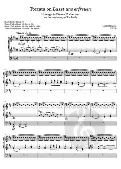 Toccata on Lasst uns erfreuen von Luigi Mengoni 