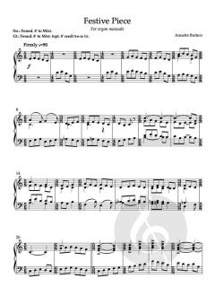 3 pieces for Manuals Only von Annette Butters 