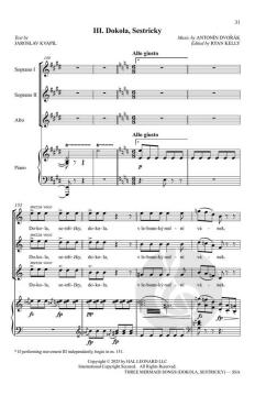 3 Mermaid Songs von Antonín Dvořák 