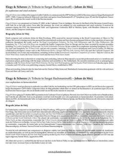 Elegy & Scherzo  von Johan de Meij 