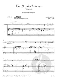 Time Pieces For Trombone Vol. 2 von Paul Harris 