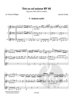 Trio en sol mineur RV 85 von Antonio Vivaldi 