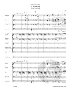 Symphonie Nr. 6 in D-Dur op. 60 von Antonín Dvořák 