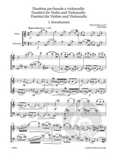 Duettini op. 67 von Viktor Kalabis 