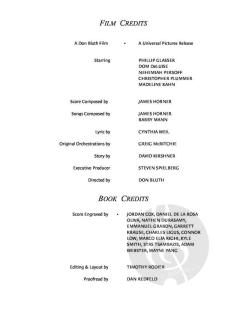 Feivel, der Mauswanderer  von James Horner 