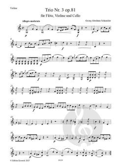 Trio Nr.3 G-Dur op. 81 von Georg Abraham Schneider 