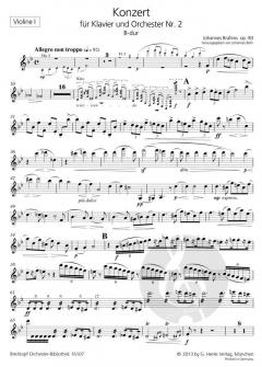 Klavierkonzert Nr. 2 B-Dur op. 83 von Johannes Brahms 