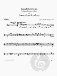 Laudate Dominum aus Vesperae solennes de Confessore KV 339 von Wolfgang Amadeus Mozart für Solo-Sopran, gem. Chor, Orchester und Orgel im Alle Noten Shop kaufen (Einzelstimme)