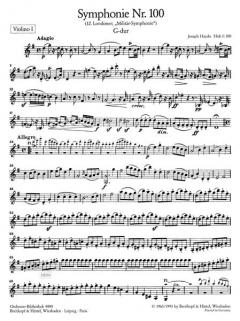 Symphonie Nr. 100 G-Dur Hob I:100 von Joseph Haydn 