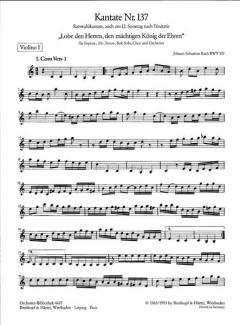 Lobe den Herren, den mächtigen König der Ehren von Johann Sebastian Bach 