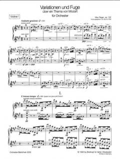Variationen und Fuge über ein Thema von Mozart op. 132 von Max Reger 