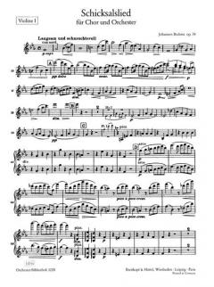 Schicksalslied op. 54 von Johannes Brahms 