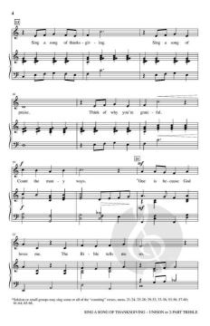 Sing a Song of Thanksgiving von Mark Hayes 