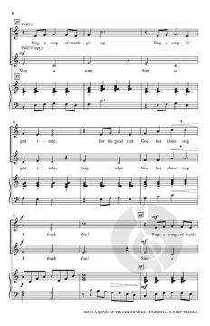 Sing a Song of Thanksgiving von Mark Hayes 