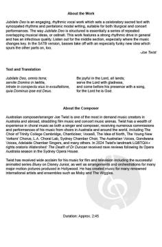 Jubilate Deo von Joseph Twist 