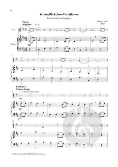 Schneeflöckchen-Variationen von Monika Herr 