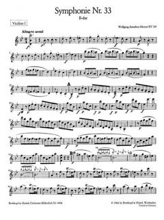 Symphonie B-Dur KV 319 von Wolfgang Amadeus Mozart 