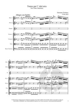 Tremo per l' idol mio von Marianna Martines 