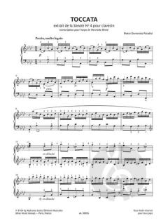 Toccata pour harpe von Pietro Domenico Paradisi 