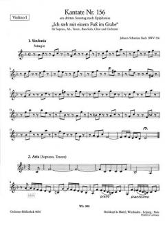 Ich steh mit einem Fuss im Grabe von Johann Sebastian Bach 