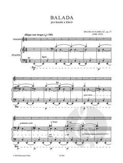 Ballade op. 27 von Miloslav Kabelác 