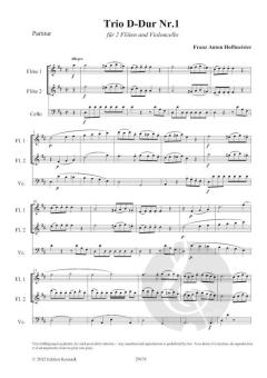 Trio D-Dur Nr. 1 von Franz Anton Hoffmeister 