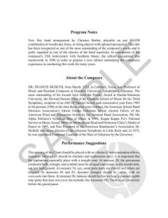 Chant and Jubilo von W. Francis McBeth 