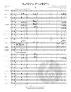 Bassoon Concerto op. 75 von Carl Maria von Weber 