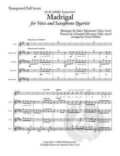 Madrigal von Jules Massenet 