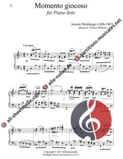 Piano Miniatures von Jaromír Weinberger 