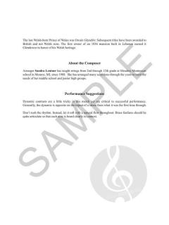 Glendower March von Sandra Lentner 