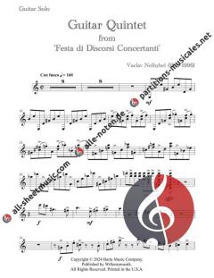 Guitar Quintet from Festa Di Discorsi Concertanti von Václav Nelhýbel 
