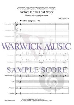 Fanfare for the Lord Mayor von Alwyn Green 