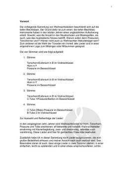 Weihnachtslieder 1 - Partitur 