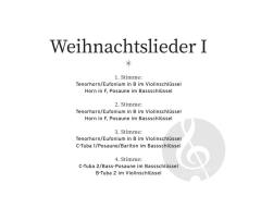 Weihnachtslieder 1 - 2. Stimme in C (Download) 