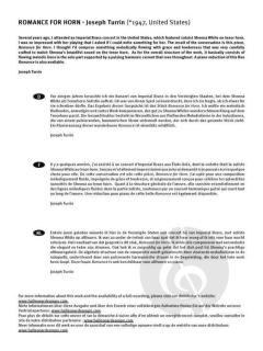 Romance for Horn von Joseph Turrin 