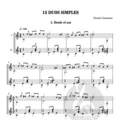 15 Duos simples von Claudio Camisassa 