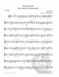 Die fröhliche Klarinette - Konzertband von Rudolf Mauz 