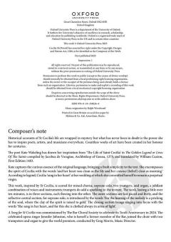 A Song for St Cecilia von Cecilia McDowall (Download) 