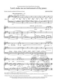 Lord, make me an instrument of thy peace von John Rutter (Download) 