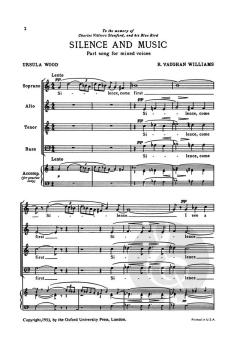Silence and Music von Ralph Vaughan Williams (Download) 