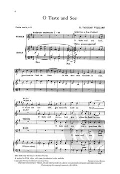 O taste and see von Ralph Vaughan Williams (Download) 