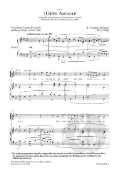 O how amiable von Ralph Vaughan Williams (Download) 