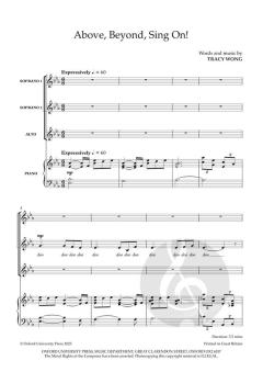 Above, Beyond, Sing On! von Tracy Wong (Download) 