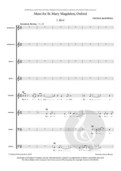 Mass for St Mary Magdalen, Oxford von Cecilia McDowall (Download) 