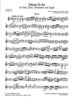 Messe B-Dur op. post. 141 D 324 von Franz Schubert 